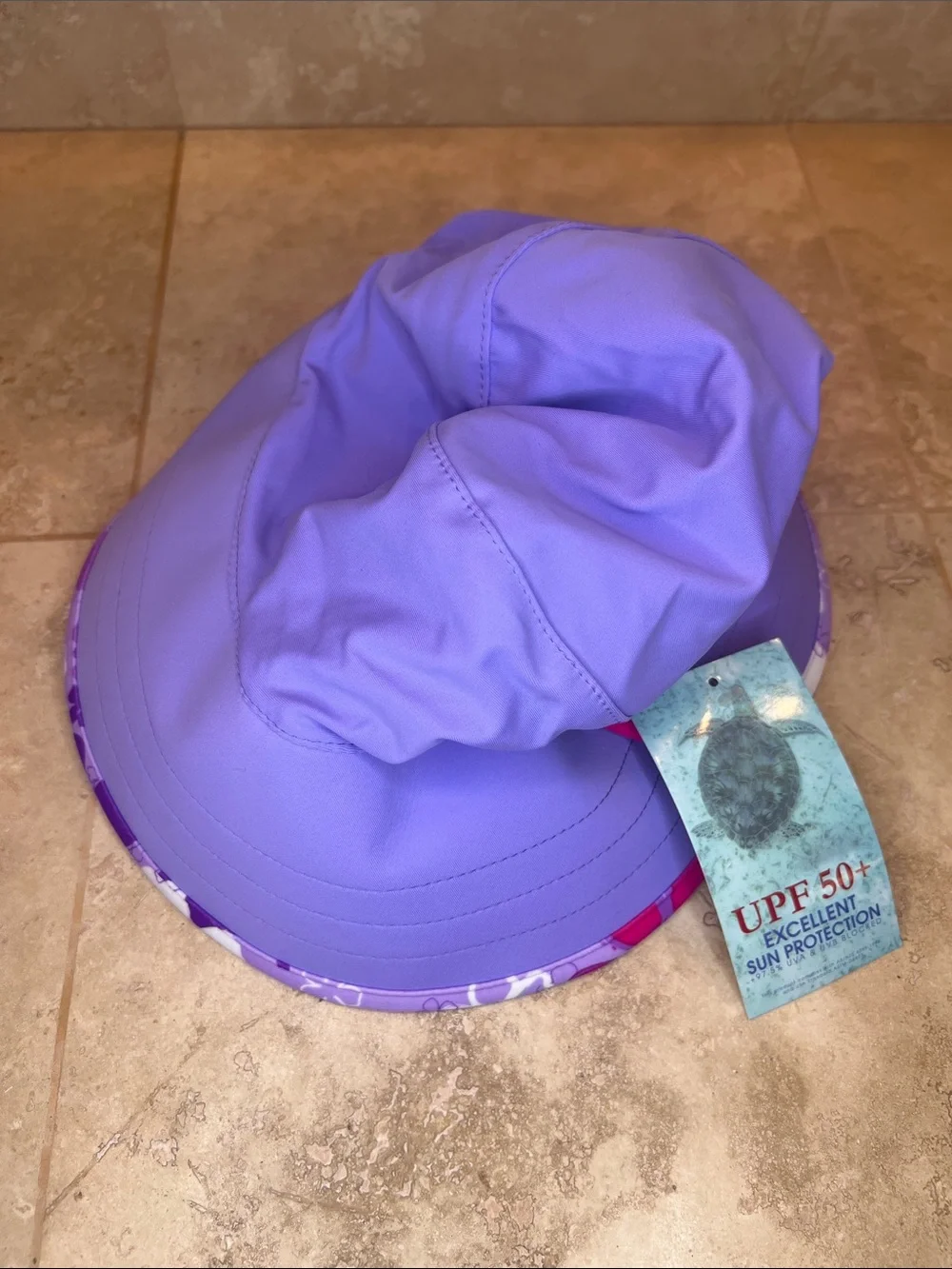 Kids UPF 50+ Sun Hat - Purple